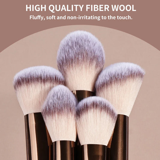 12PCS Makeup Brush Set - Foundation, Concealer, Eyeshadow & Blush Brushes for Face